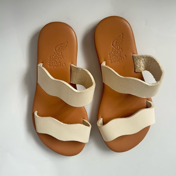 Ancient greek sandals Little kastos soft sz 27 off white - Picture 3 of 7